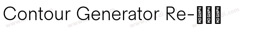 Contour Generator Re字体转换